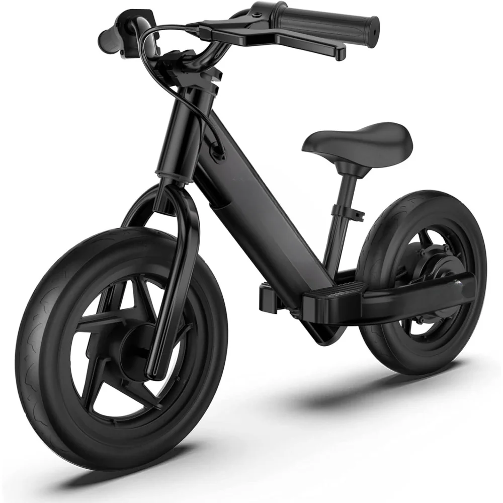 

Electric Bike, for Kids Ages 3-5 Years Old 24V 100W Electric Balance Bike with 12 Inch Inflatable Tire and Adjustable, Seat Bike
