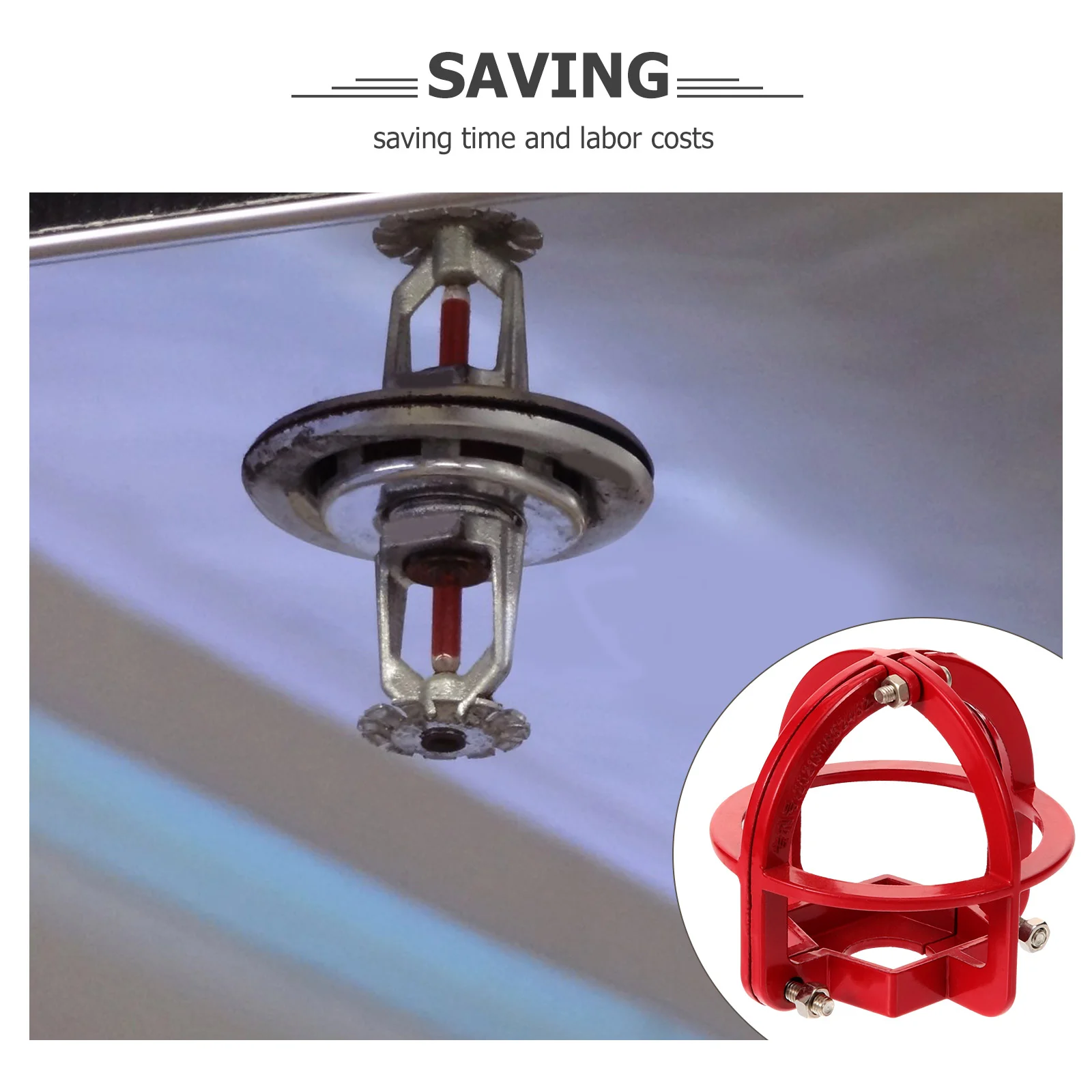 Sprinkler Head Protection Frame Protector Face Mask for Kids Timer Fire Covers Ceiling Plate Metal Guards Cap Baby