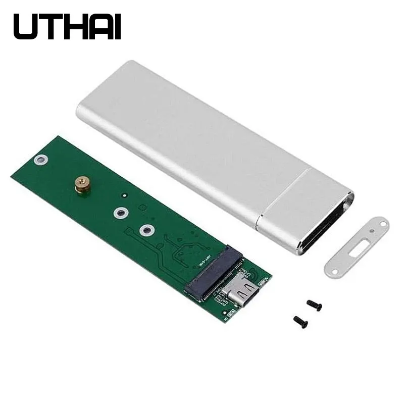 T24 USB3.1 Type C to M.2 NGFF SSD Enclosure M2 to USBC Mobile Hard Disk Box HDD Case For 2230/2242/2260/2280 M2 With Cable ssd enclosure
