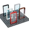 Marumine 60616 Window Door Frame 1x4x6 Building Blocks 60596 MOC Parts with Glass Toys for Children House City Compatible Brick 3