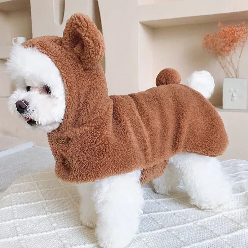 Funny Dog Clothes Cat Puppy Clothing Winter Dog Cloak Trench Chihuahua Yorkies Pomeranian Small Costumes Coat Outfit Garment