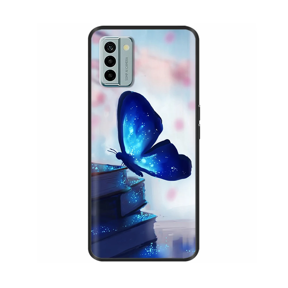 Nokia G22 Cool Silicone TPU Protective Shell - Painted Soft Back Cover with Black Bumper