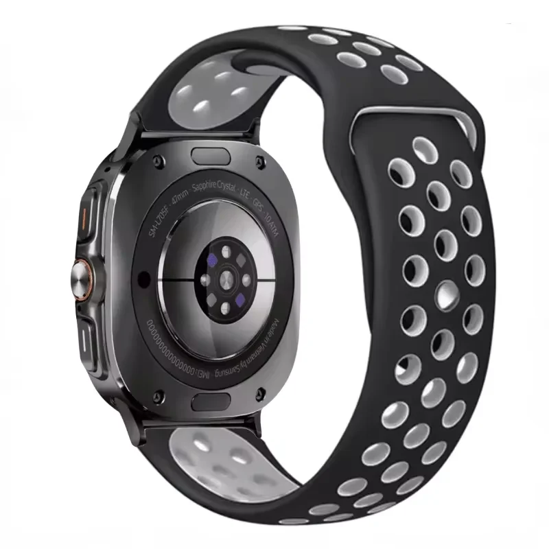 Two-Tone Silicone Breathable Sports Wristband Bracelet