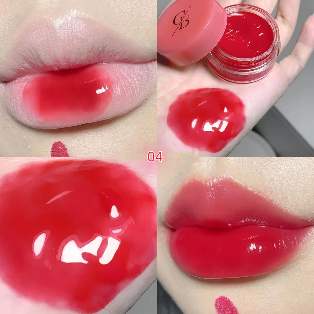 Lip Gloss Lip Makeup Lip Glaze Lip Tint Gege Bear Jelly Moisturizing Lipstick Long Lasting No Fading Waterproof Mirror Hydrating Lip Glaze