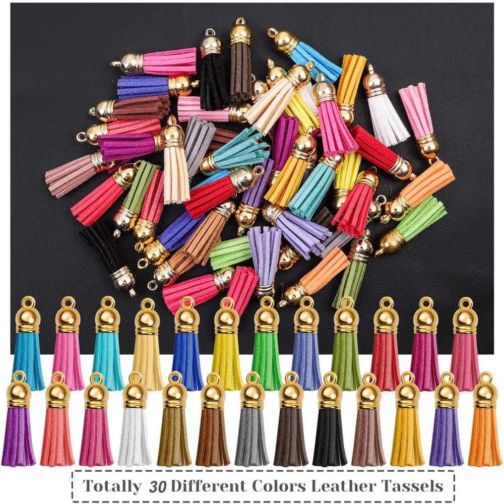 1020PcsTasselsForJewelryMakingMiniTasselsForDIYCrafts