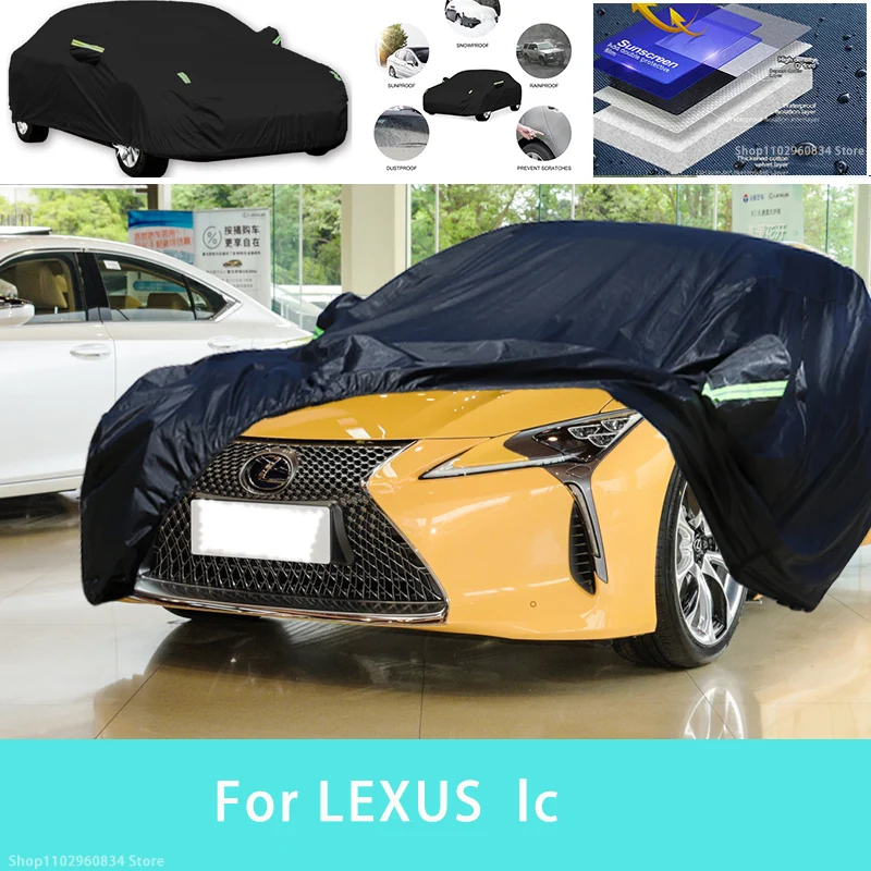 

For LEXUS lc Outdoor Protection Full Car Covers Snow Cover Sunshade Waterproof Dustproof Exterior Car accessories