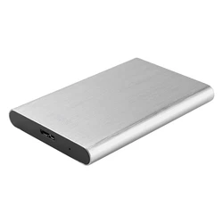 Compact USB 3.0 Portable Hard Disk Enclosure (Silver)