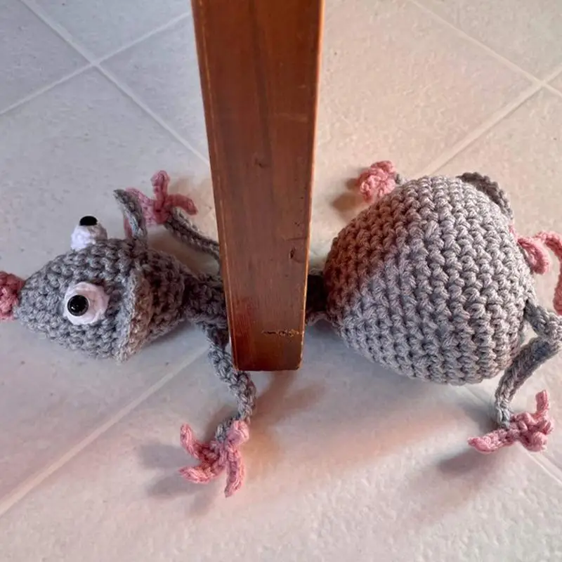 Cute Door Stopper Weighted Interior Doorstop Floor Decorative Knit Cartoon Door Stoppers For Home For Prevent From Hitting