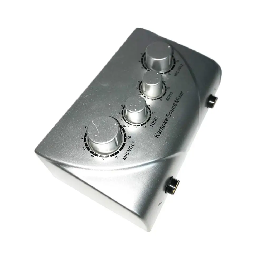 Portable Audio Stereo Karaoke Digital Audio Sound Mixer with Cable for Computer