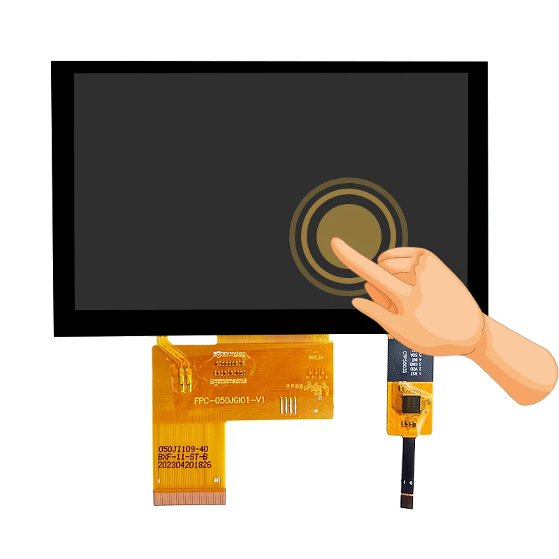 터치 하이 픽셀 800*480, IPS 모듈 RGB 디스플레이 TYPE-C 전원 미니 HDMI 지원 DIY가 포함된 5인치 HDMI 소형 보드 모듈