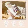 Litfun Summer Lovely Cartoon Slippers For Women Comfort Soft Bottom Open Toe Linen Slippers Ladies Cute Animals Home Flat Slides 3