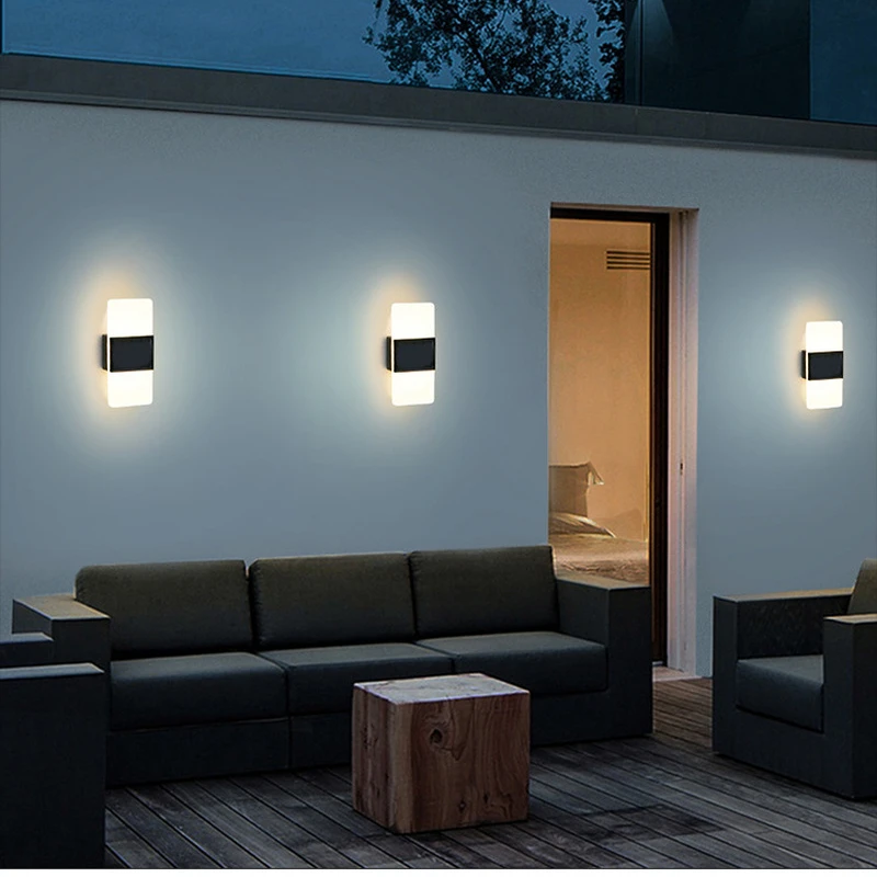 Solar Wall Light LED Waterproof Outdoor Garden Decoration Solar Light Wall Stair Aisle Yard Luminous Washer