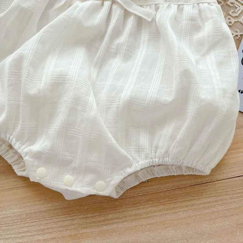 Soft Cotton Baby Girl Bodysuit Summer Jumpsuit
