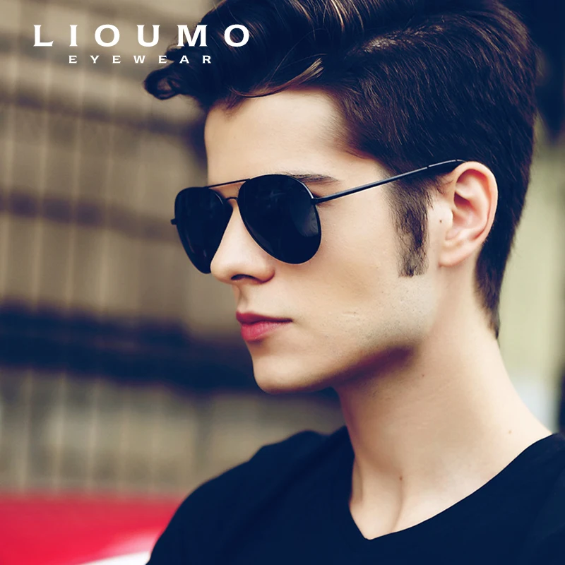 LIOUMO Top Quality Aviation Sunglasses Men Polarized Driving Glasses Women Fashion Pilot Goggles Anti-Glare lentes de_voghion.com