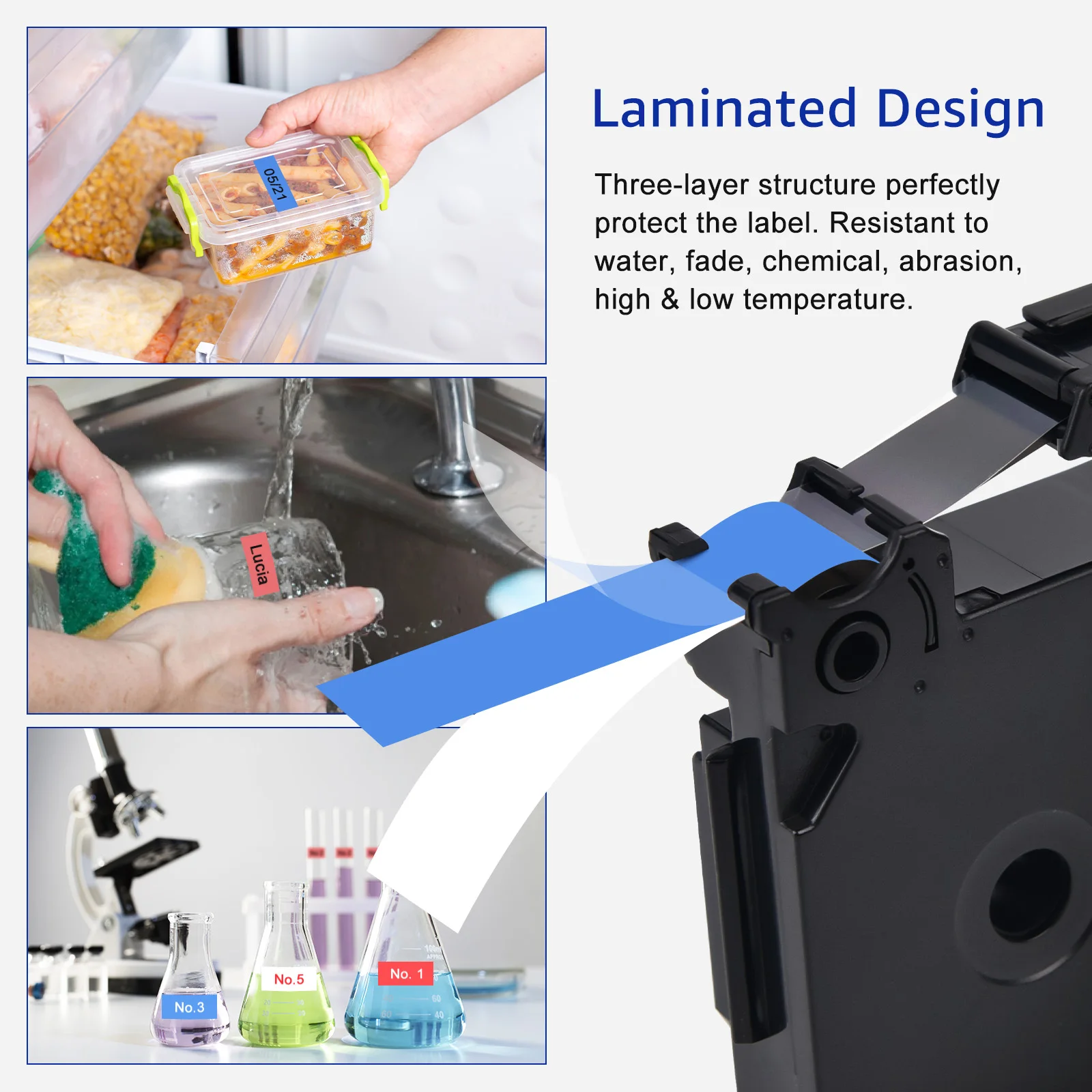 Description Picture 6 of item1PK Compatible for Brother TZE Tape 231 241 251 S231 Ribbons 6/9/12/18/24mm Laminated Tape for Brother P-touch Label Printer