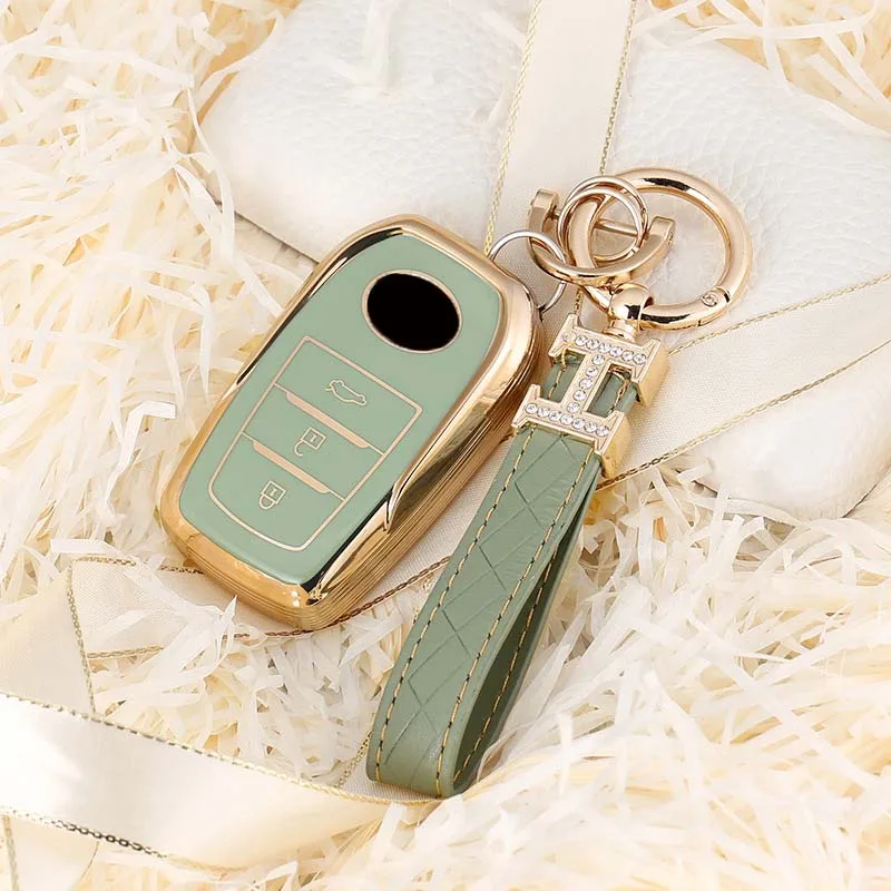 Supporto per custodia portachiavi per Auto a distanza per Toyota CHR Prado Prius Camry Corolla RAV4 2017 2018 2019 2020 accessori Auto portachiavi - Se9320053f88e4551a169137679539871X