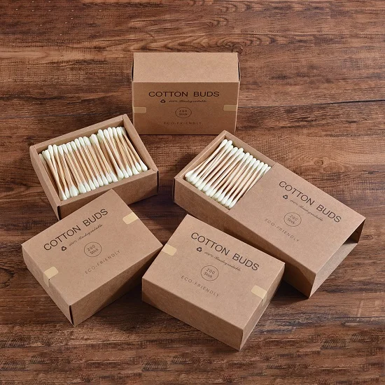 القطن مزدوج الرأس 1000 قطعة مزيج اللون الخيزران ال...