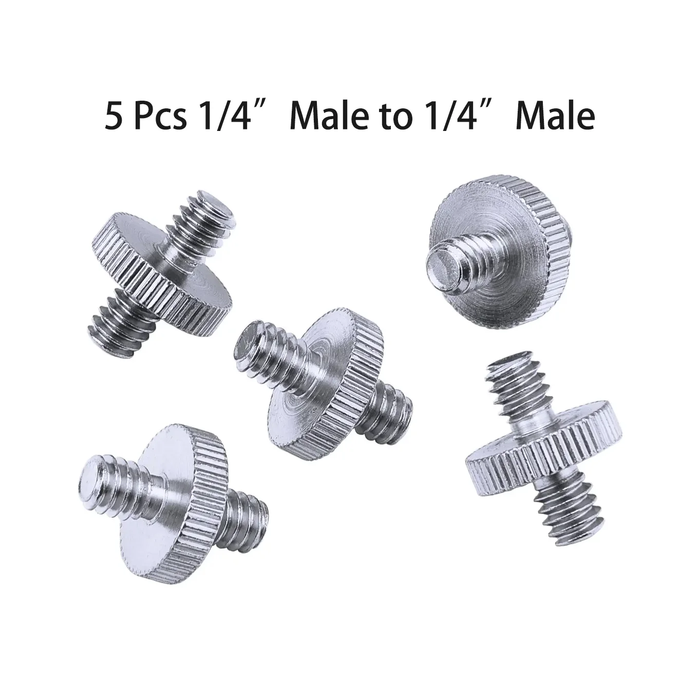 1/4" to 3/8" Female Screw Convert Adapter Spigot Stud Male Adapter Metal Screw for Flash Light Tripod Photo Studio Accessory