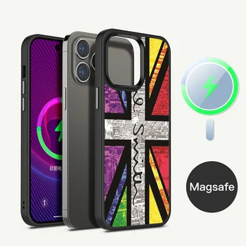 S-Smith fashion P-Paul brand Phone Case For iPhone 15 Pro Max Case 14 Plus 13 12 11 Magesafe Magnetic Wireless Charge Cover