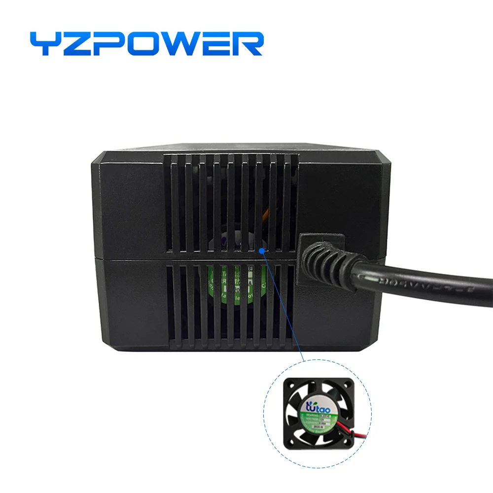YZPOWER 54.6V 4A lithium battery fast charger 13S 48V smart DC charger power tool lithium battery pack universal fast charging battery charger fast charger