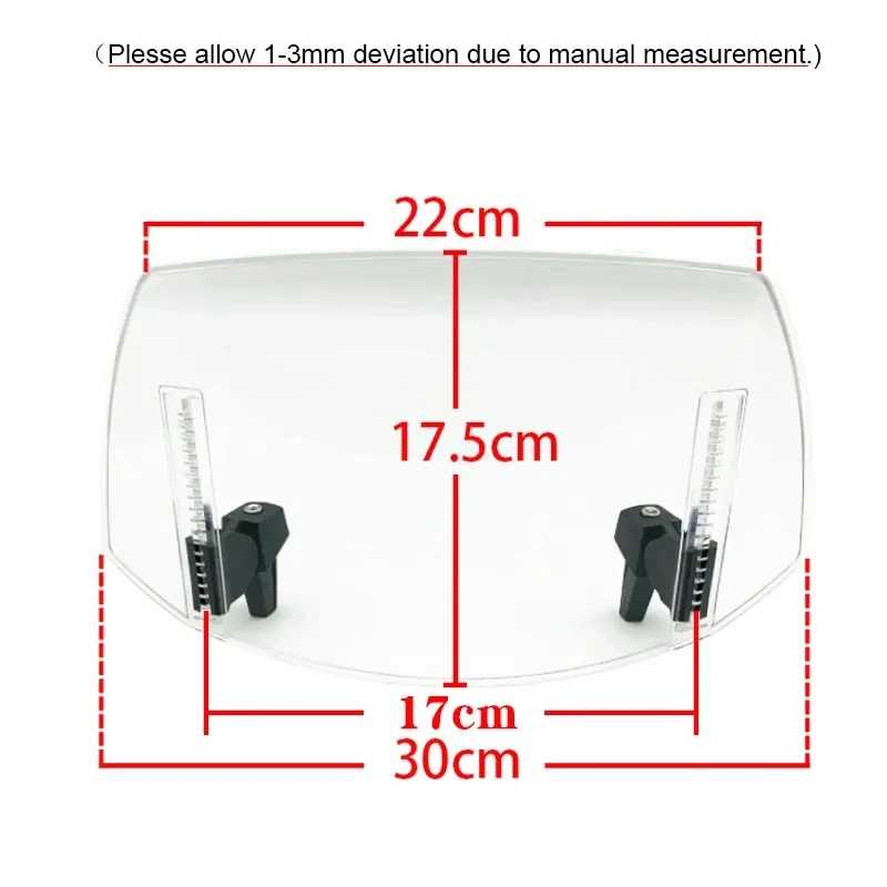 Fit for Honda NX400 NX500 + Motorcycle Accessories Windshield Extension Spoiler Windscreen Air Deflector