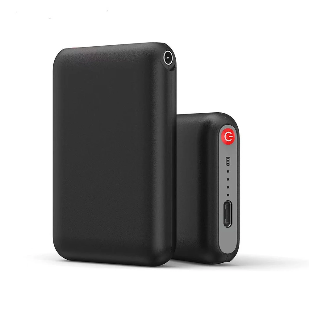 portable power bank 2pcs portable power bank 5V/2A DC output mini jump starter charger external battery pack for heating vest jacket gloves socks