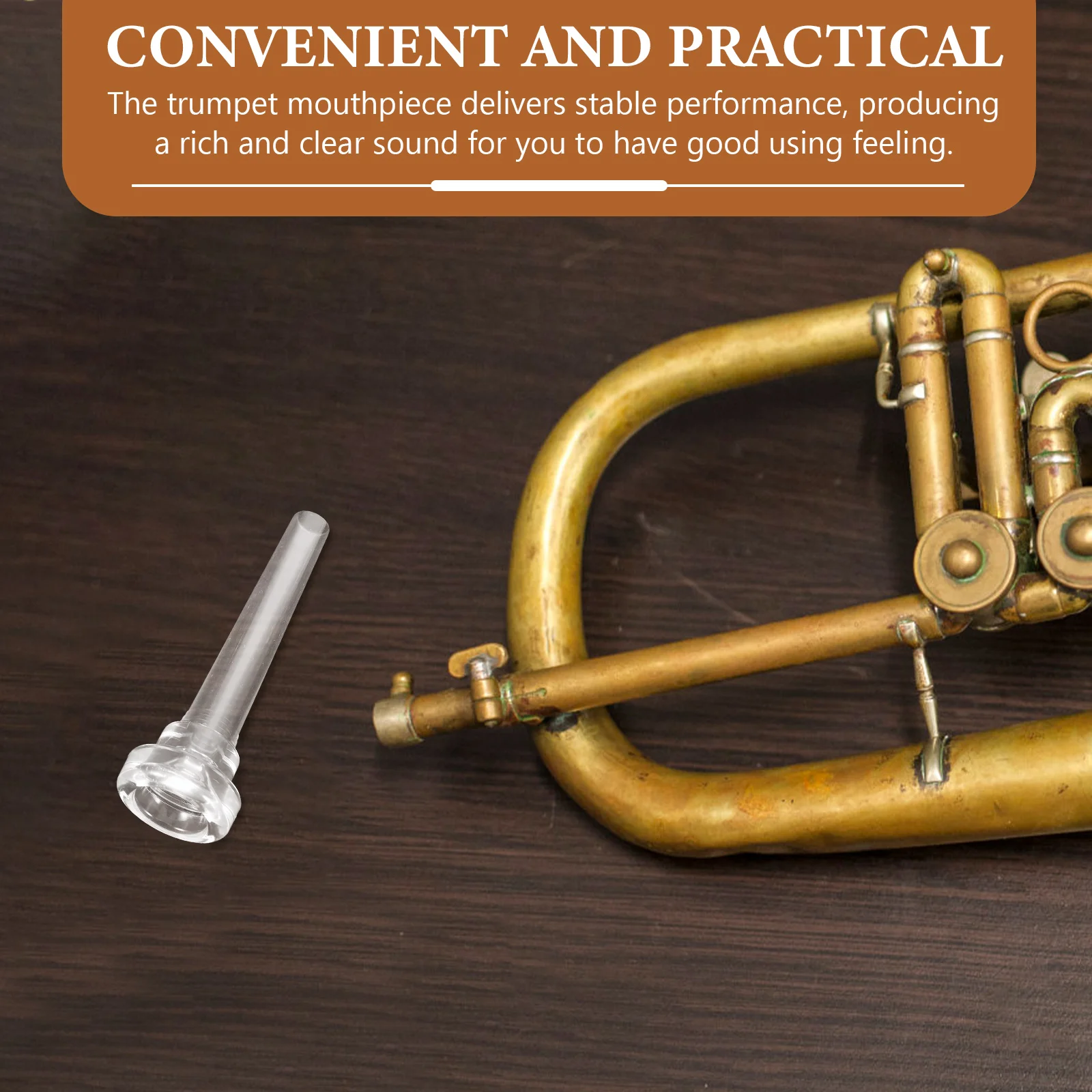 Trumpet Mouthpiece Instrument Accessories Trombone Cleaning Kit Music Replacement for Shape Horns Plastic