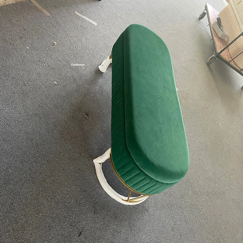 Nordic Luxury Bedroom Long Ottomans Home Shoe Changing Stool Modern Living Room Sofa Storage Stools Hallway Porch Leisure Bench