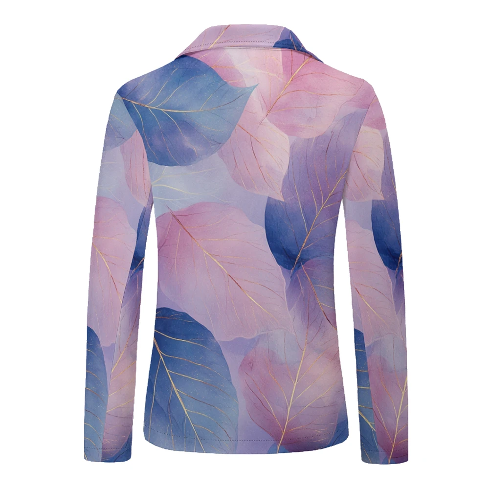 Mens Blazer Classic Leaf Handsome Suit Printed Cool Vintage Jacket One Button Slim Fit Coat Holiday Work Blazers Plus Size 9XL