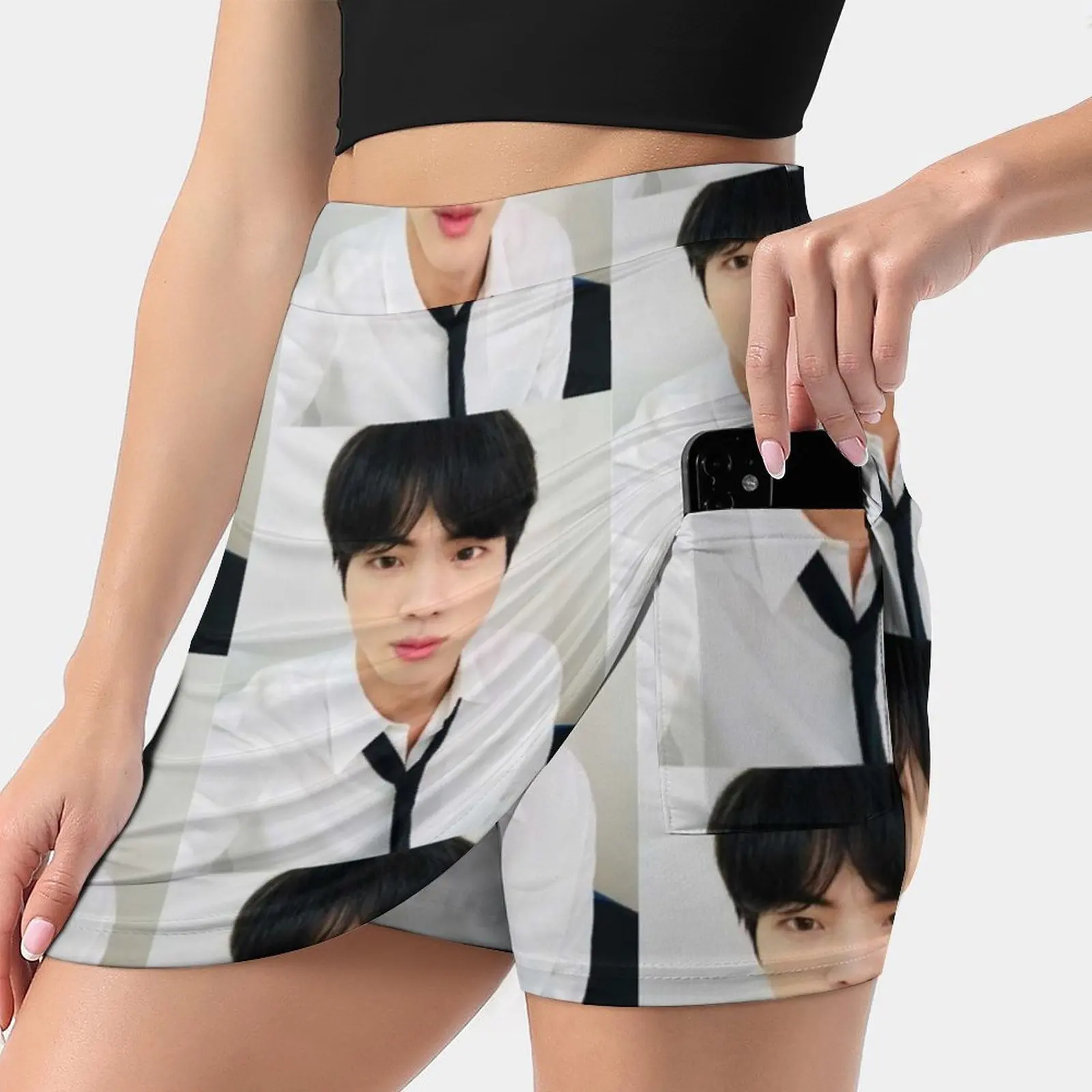

Jin Women's skirt Aesthetic skirts New Fashion Short Skirts Kim Seokjin Jin Cute Selfie Award Show Suit