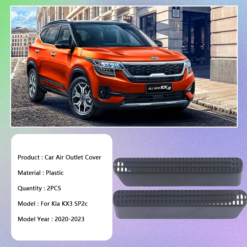 Glossy Black Side Fender Vent Covers - Carbon Fiber Pattern, For 2024-2025 Kia Sorento, ABS Stick-On