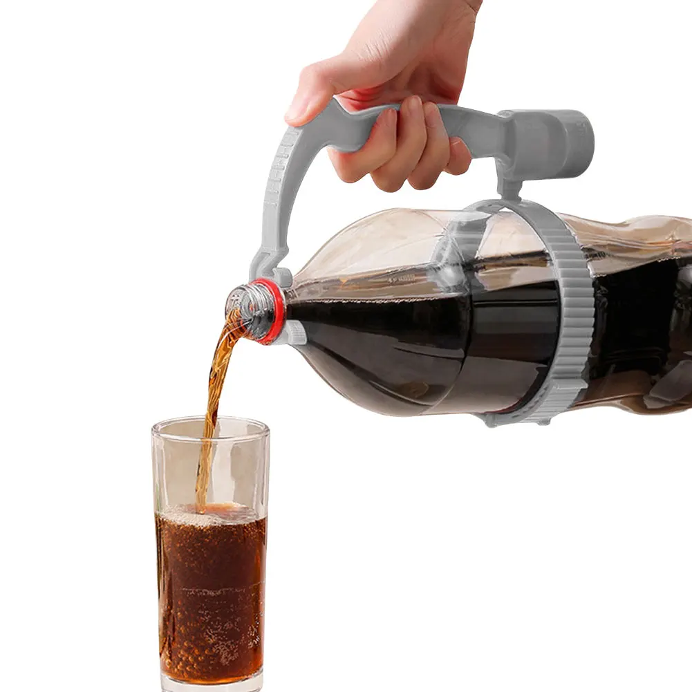 Beverage Bottle Inverting Handle Holder Built-in Bottle Opener Beverage Handle Adjustable Drink Bottle Grip Bar