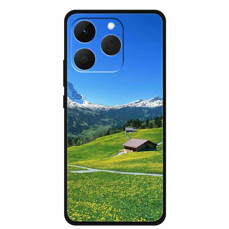 Sleek Black Silicone Phone Case - Soft TPU Protective Bumper Cover