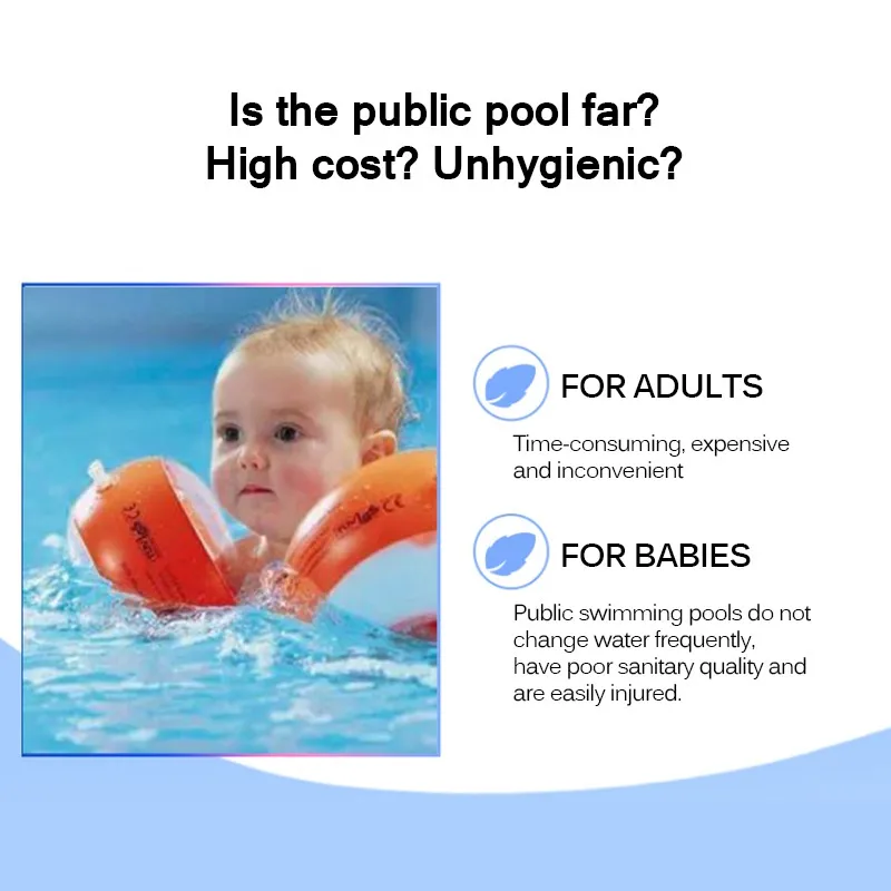 Inflatable Swimming Pool Family Adult Inflatable Pool Children's Baby Swimming Pools Summer Indoor Outdoor Party Toys for Family 3