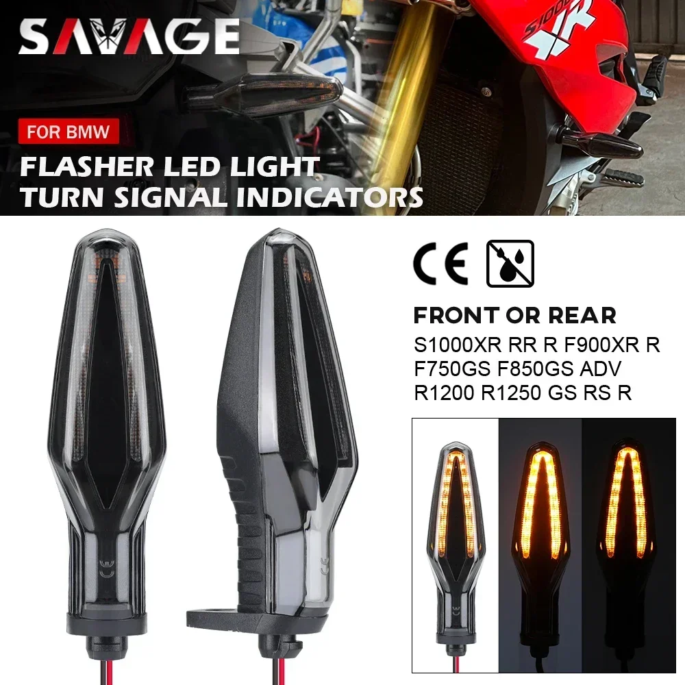 For BMW G310GS G310R F900 R/XR R1300 R1250 R1200 GS F750GS F850GS/ADV S1000RR R NineT Motorcycle Flasher LED Turn Signal Light