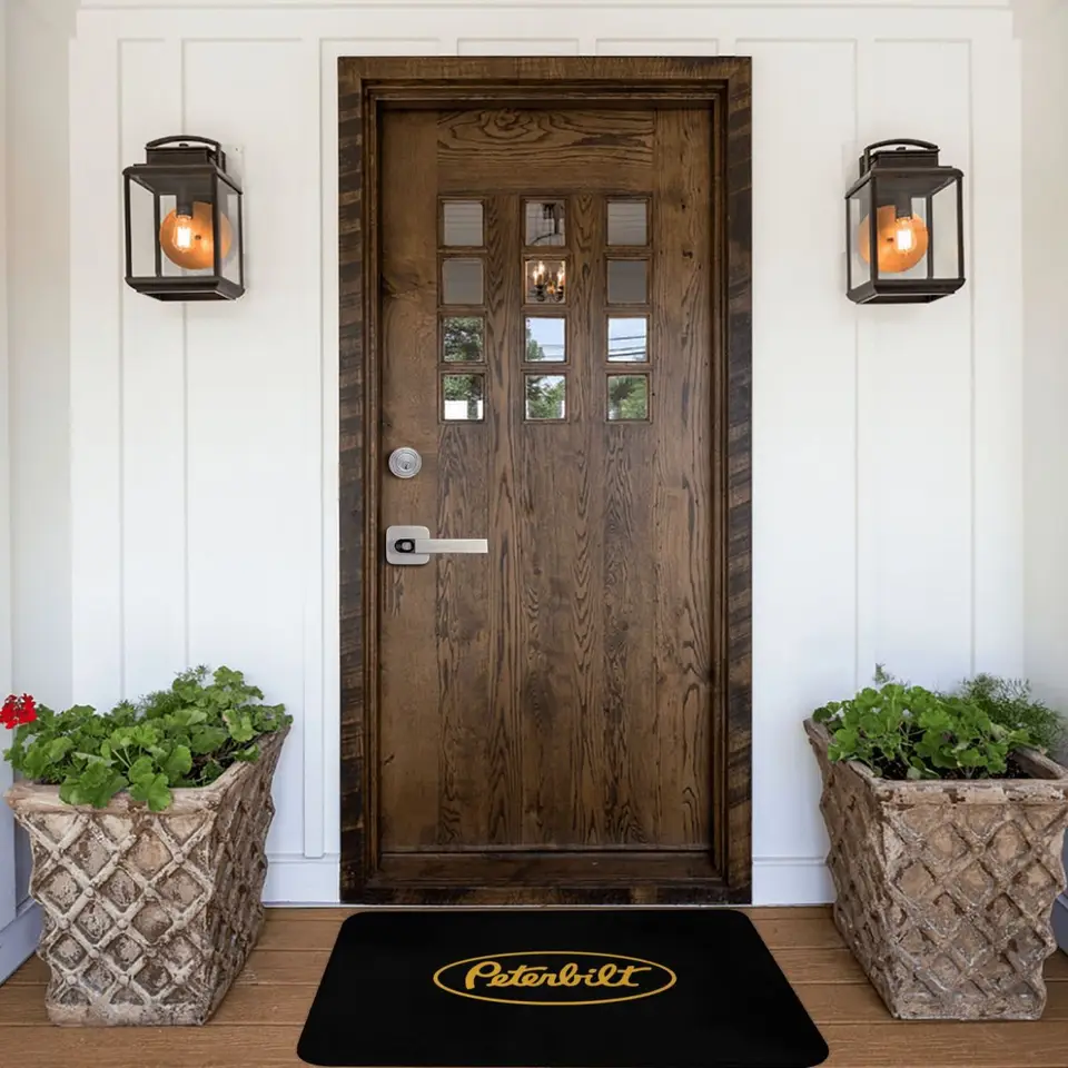 ERICAT Felpudo De Entrada,Juguete De Navidad Modelo Camión Cargado Dulces Ramitas,Alfombra Absorbente Para Atrapar,Alfombrilla Antideslizante,Pasillo, Dormitorio,50x80cm