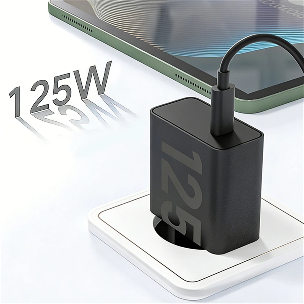 NOUVEAU Chargeur Original 125W pour Motorola USB C Type-C Charge Rapide pour Téléphone Motorola Adaptateur 125W Câble de Charge Rapide Accessoires