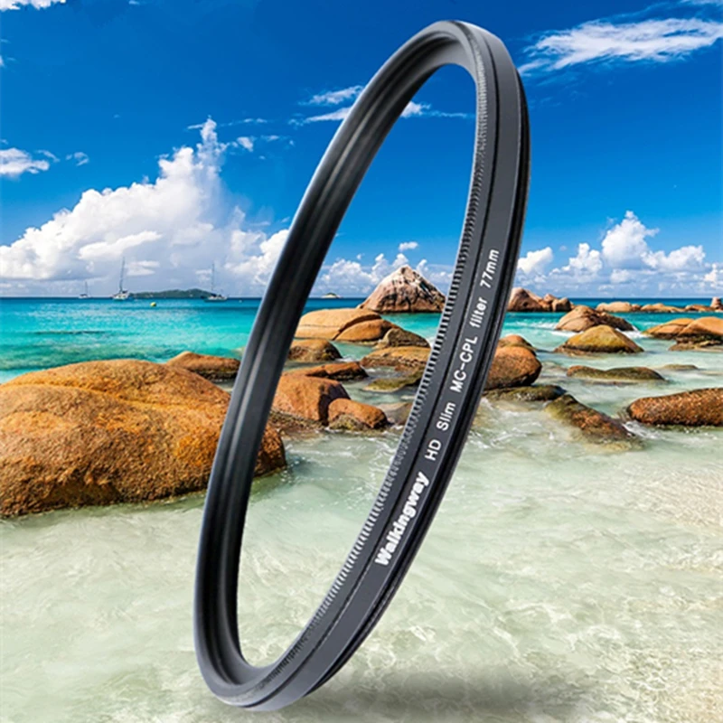 Camera Lens Filter Walkingway Circular MC CPL Filter Optical Glass Polarizing Filters For Canon Camera Lens 49/52/55/58/67/72/77/82mm