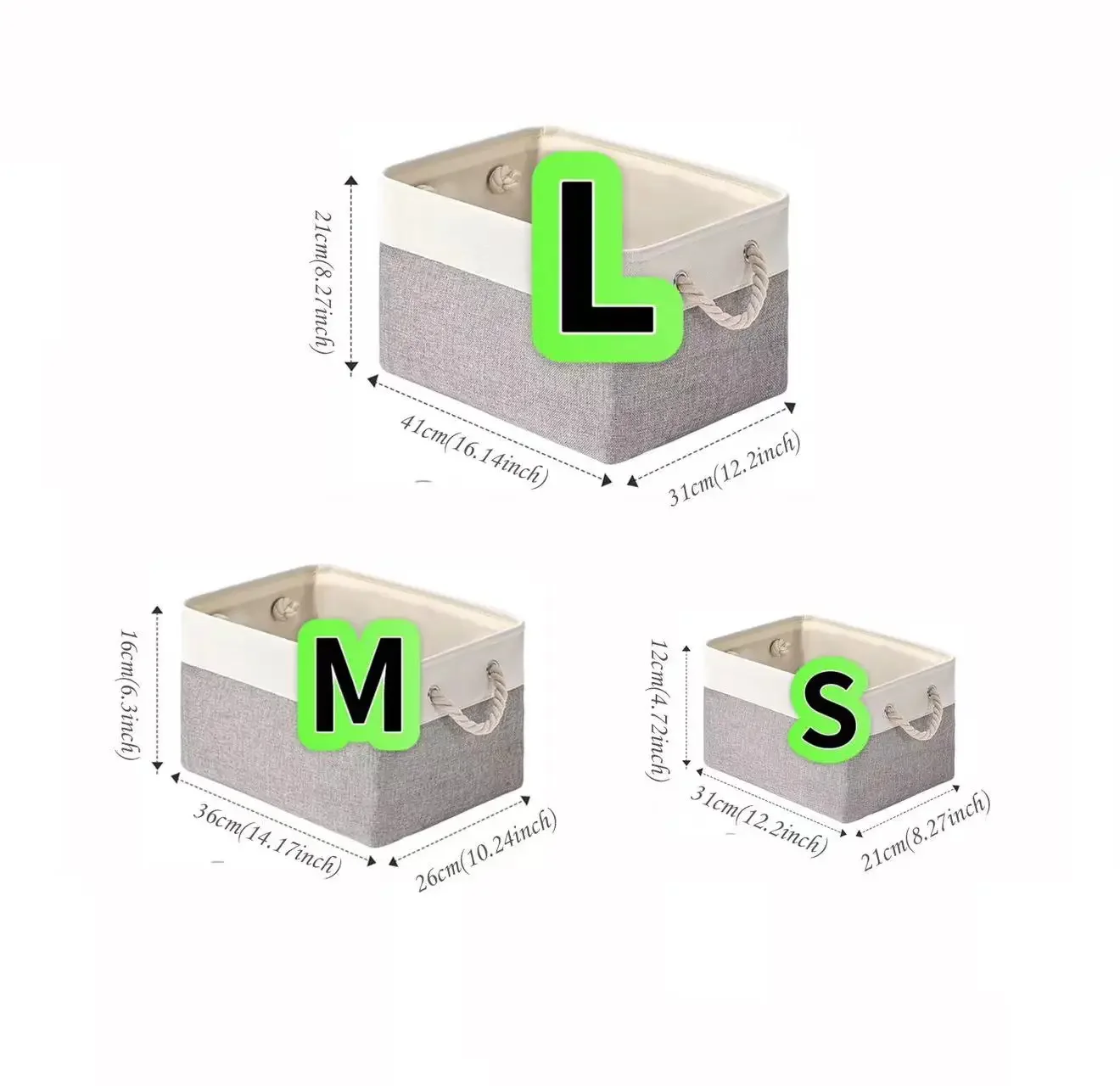 Folding Storage Basket Large Capacity Linen Storage Fabric Wardrobe Office Bedroom Closet Toys Laundry Basket With Handle 2