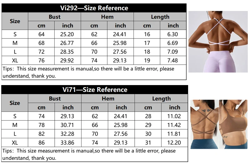 VITALINOVO Workout Sports Bras Women Athletic Removable Padded Backless Strappy Criss Cross Light Support Gym Yoga Crop Bra