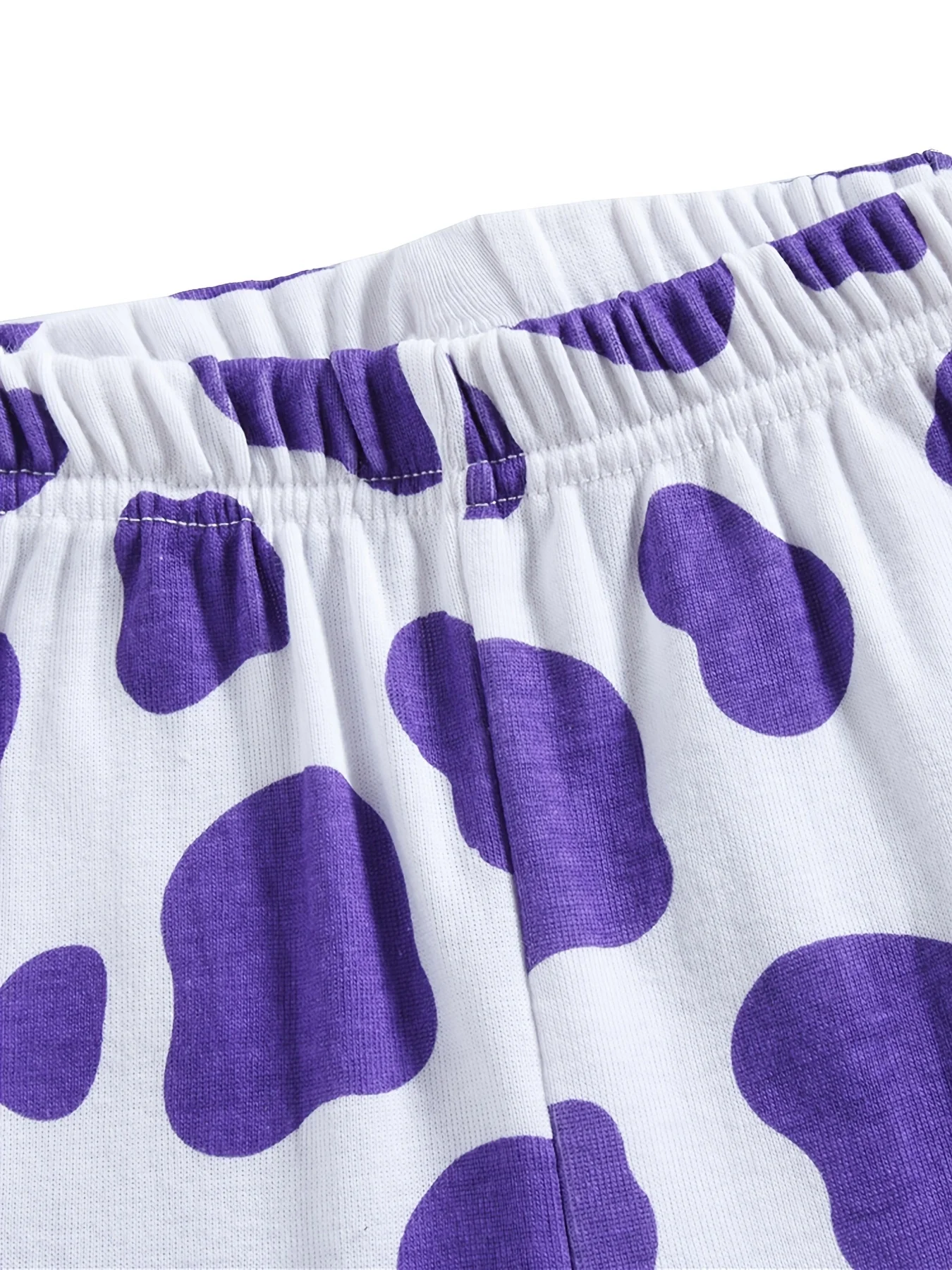 Girls' Cows Printed Pajamas Set,2-Piece Homewear 6 Girls' Cows Printed Pajamas Set,2-Piece Homewear - Image 6
