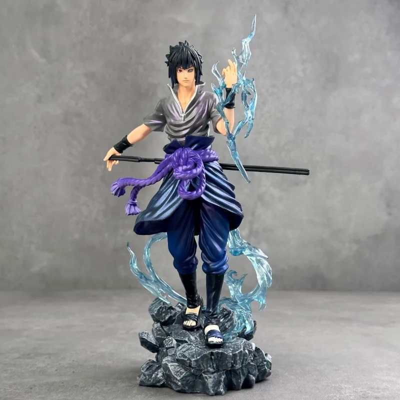 Naruto Anime 25cm Action Figure PVC Statue - Uzumaki & Uchiha Characters - Desktop Ornament & Collector's Item