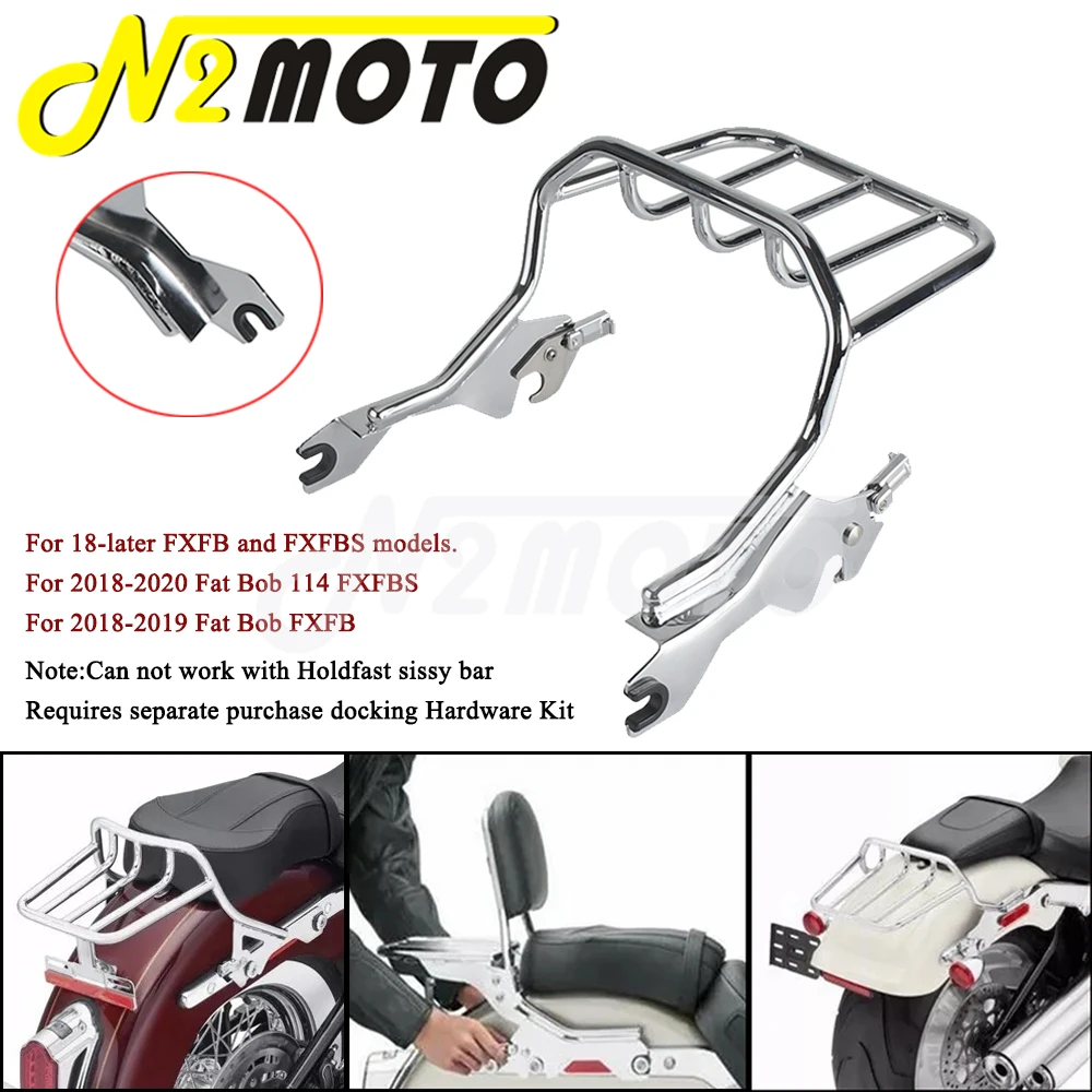 

Съемный Кронштейн багажника для Harley Softail Fat Bob FXFB 2018-19 FXFBS 2018-20