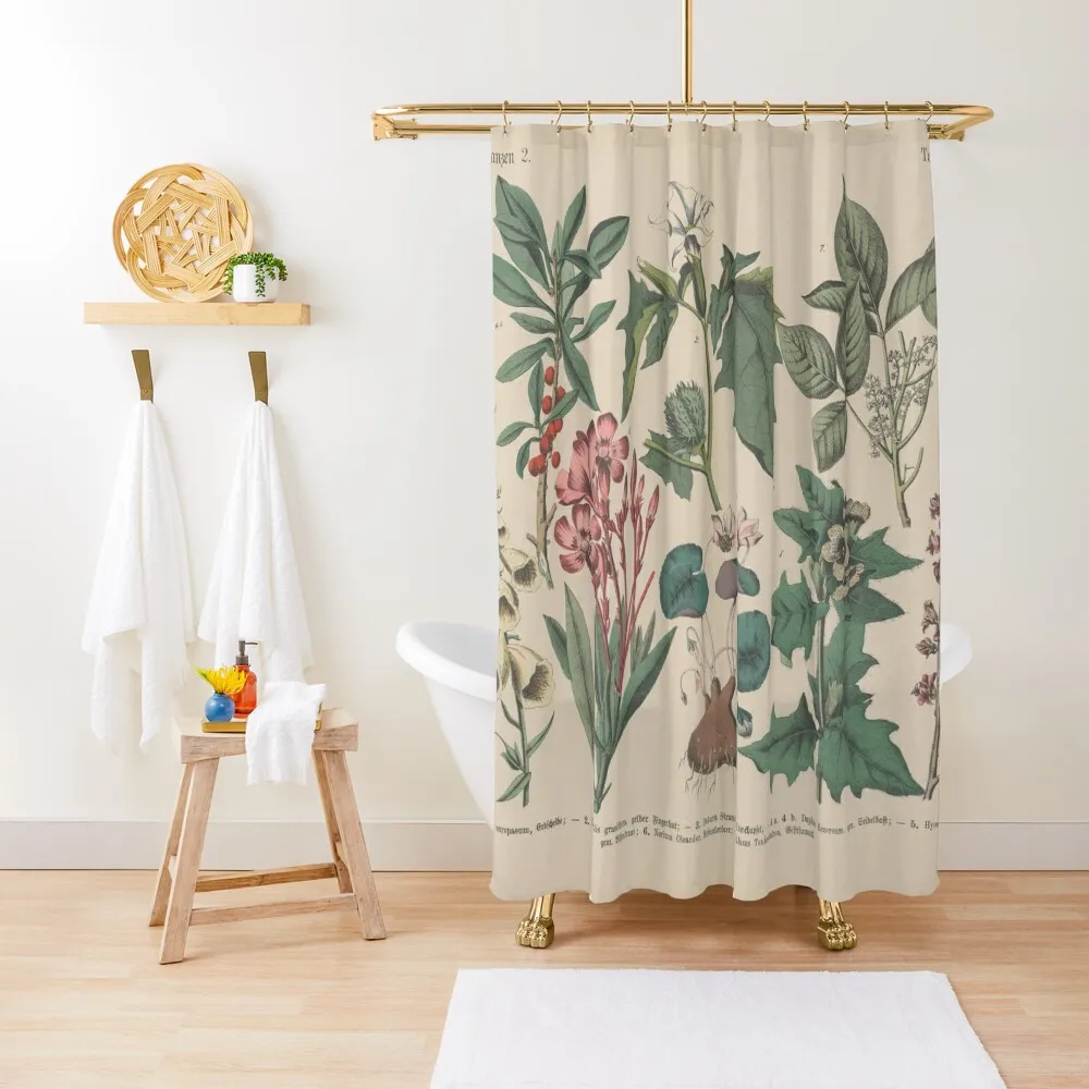 

Vintage botanical illustration Shower Curtain Shower Curtains Bathroom Bathroom