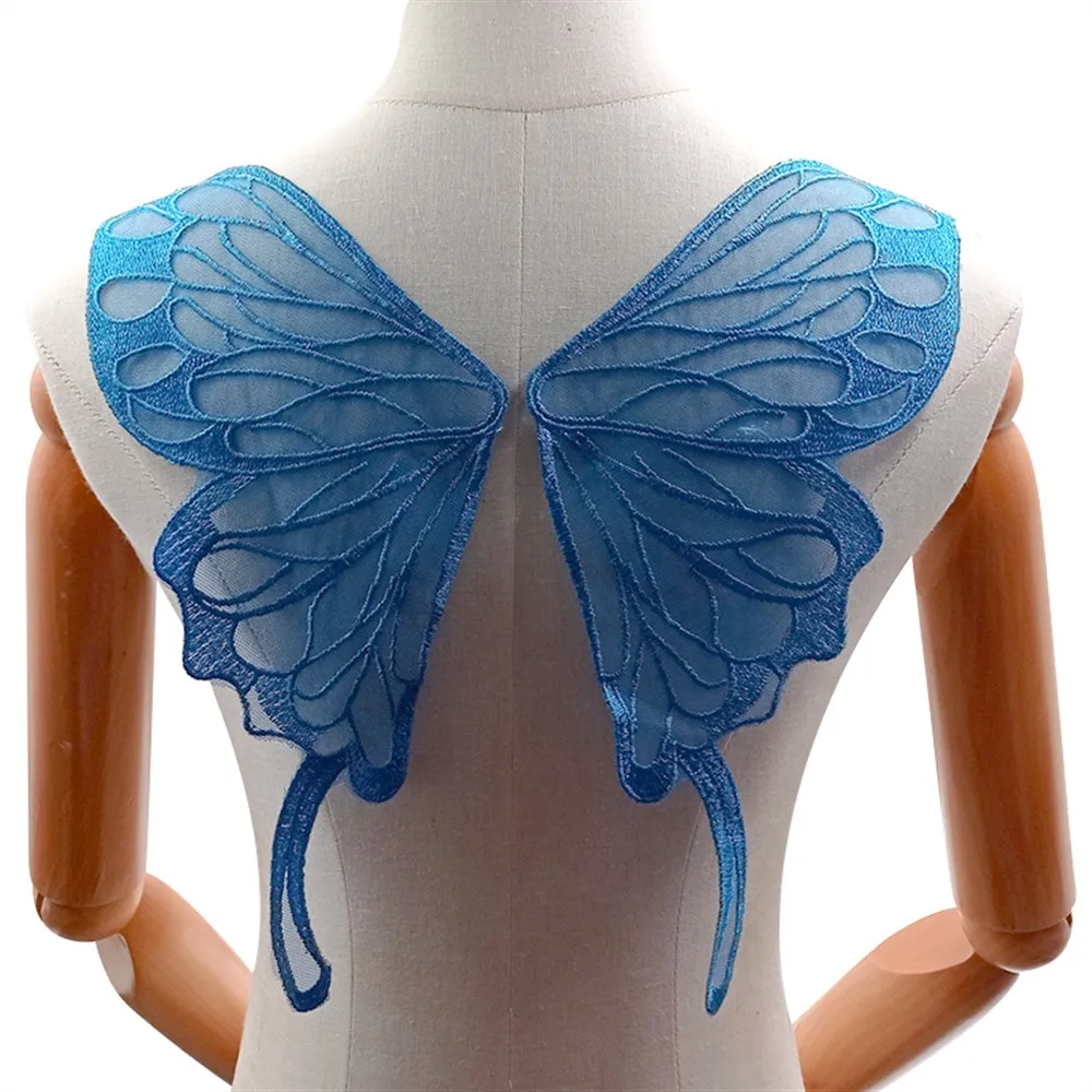 Embroidered Butterfly Wing Lace Applique Corsage