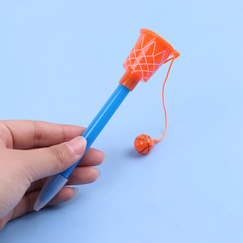 새로운 5PCS 스포츠 농구 후프 펜, 농구 파티 호의 참신 펜 0.7mm 볼펜 선물 문구 어린이를위한