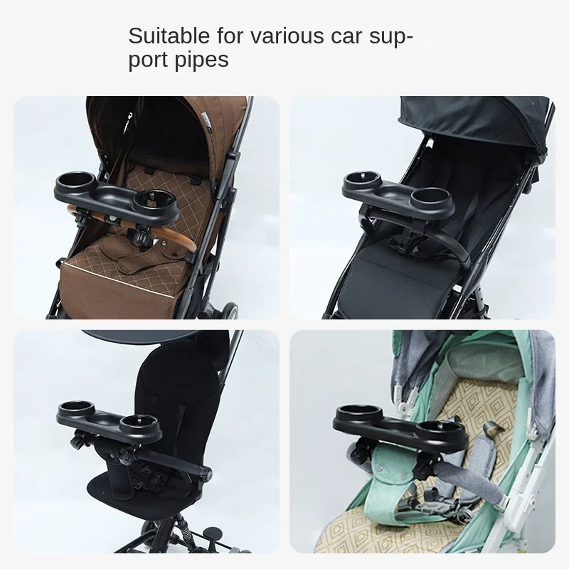Stroller Dinner Plate Universal Cart Dining Plate Snacks Baby Bottles Holder Handrail Bearing Baby Stroller Accessories