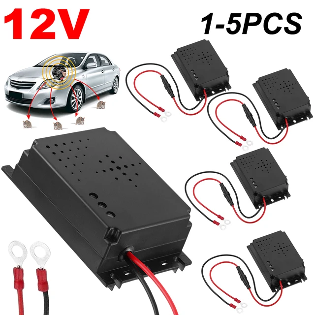 1-5 Db 12 V-Os Autó Patkány Rágcsáló Ultrahangos Visszataszító Jármű Üldözi Egerek Csapdáját