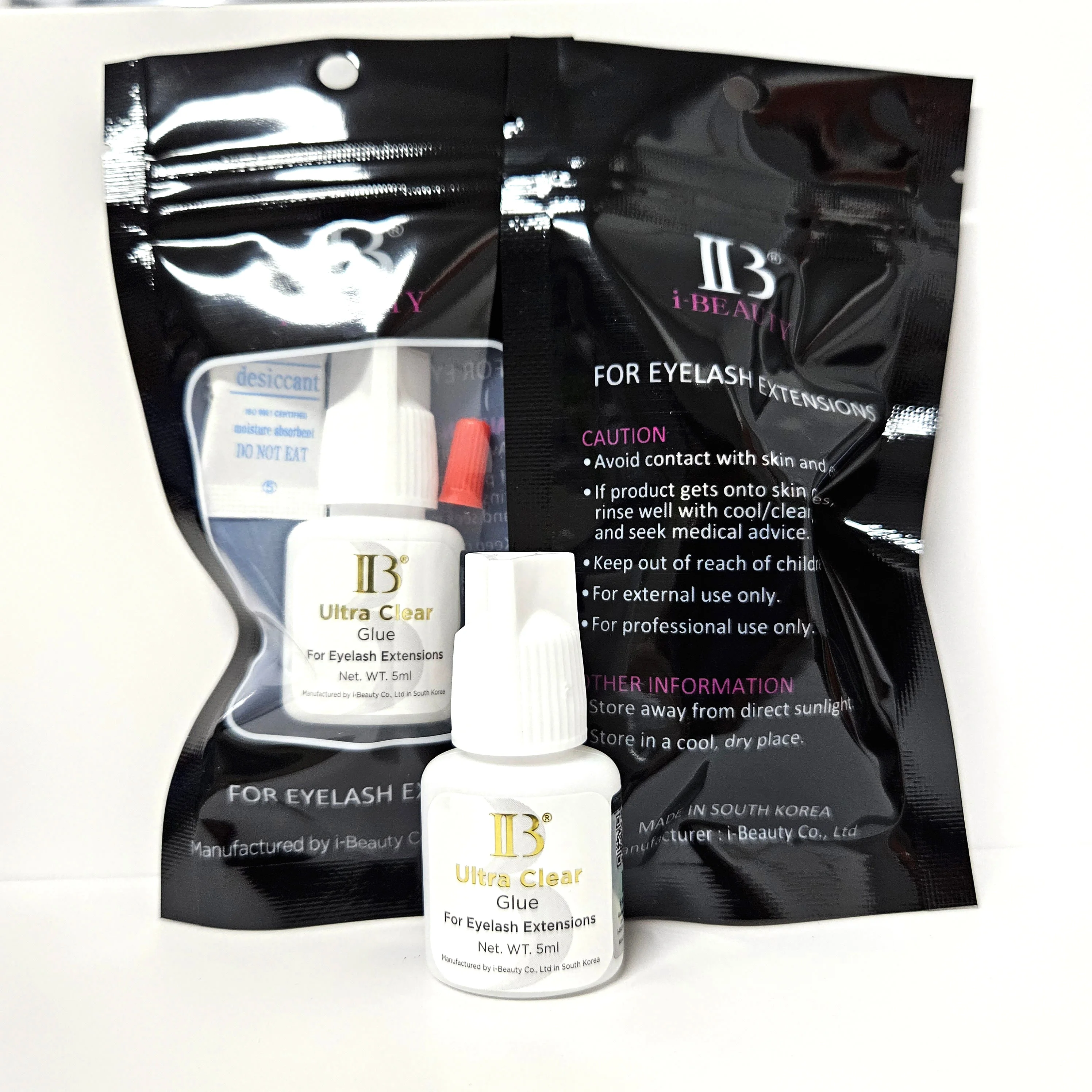 Korea I Beauty IB Ultra Clear Glue For Eyelash Extensions Original Extra Strong Color Eyelash Transparent Fast Drying Glue eyelash glue