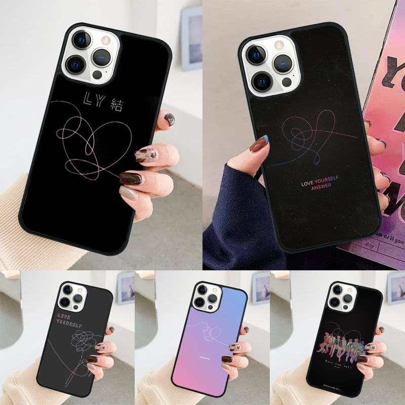 Чехол для телефона с надписью «Love Yourself ответ», чехол для iPhone 14, 15 Pro Max, SE 2020, XS, XR, X, чехол для apple 11, 12, 13 Pro Max, Mini 7, 8 Plus